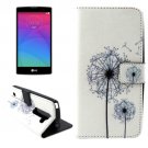 For LG Magna Dandelion Pattern Leather Case with Holder, Card Slots & Wallet