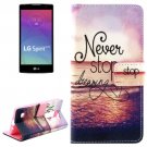 For LG Spirit Dreaming Pattern Leather Case with Holder, Card Slots & Wallet