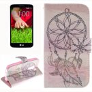 For LG G2 mini Cap 2 Side Pattern Leather Case with Holder, Card Slots & Wallet
