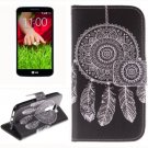 For LG G2 mini Wind 2 Side Pattern Leather Case with Holder, Card Slots & Wallet