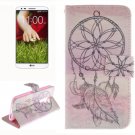 For LG G2 Cap 2 Side Pattern Leather Case with Holder, Card Slots & Wallet