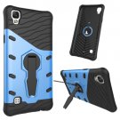 For LG X Style Blue Rotating Tough Armor TPU + PC Combination Case & Holder