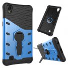 For LG X Power Blue Rotating Tough Armor TPU + PC Combination Case & Holder