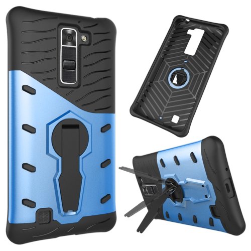 For LG K7 Blue Rotating Tough Armor TPU + PC Combination Case & Holder