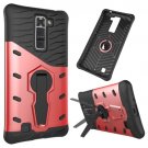 For LG K7 Red Rotating Tough Armor TPU + PC Combination Case & Holder