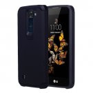 For LG K8 Black Corselet TPU + PC Combination Protective Case