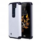 For LG K8 Silver Corselet TPU + PC Combination Protective Case