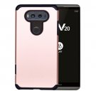 For LG V20 Rose Gold Corselet TPU + PC Combination Protective Back Case