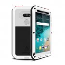 For LG G5 White LOVE MEI Powerful Shockproof Anti-slip Metal Protective Case
