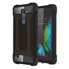 For LG K10 Black Tough Armor TPU + PC Combination Case