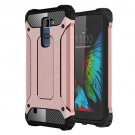 For LG K10 Rose Gold Tough Armor TPU + PC Combination Case
