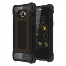 For LG K5 Black Tough Armor TPU + PC Combination Case
