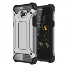 For LG K5 Grey Tough Armor TPU + PC Combination Case