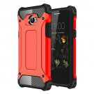 For LG K5 Red Tough Armor TPU + PC Combination Case