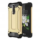 For LG K7 Gold Tough Armor TPU + PC Combination Case