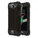 For LG K4 Black Tough Armor TPU + PC Combination Case
