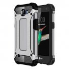 For LG K4 Grey Tough Armor TPU + PC Combination Case