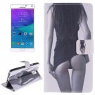 For Galaxy Note 4 Sexy Pattern Leather Case with Holder, Card Slot & Wallet