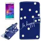 For Galaxy Note 4 Cross Flowers Leather Case with Holder, Card Slots & Wallet