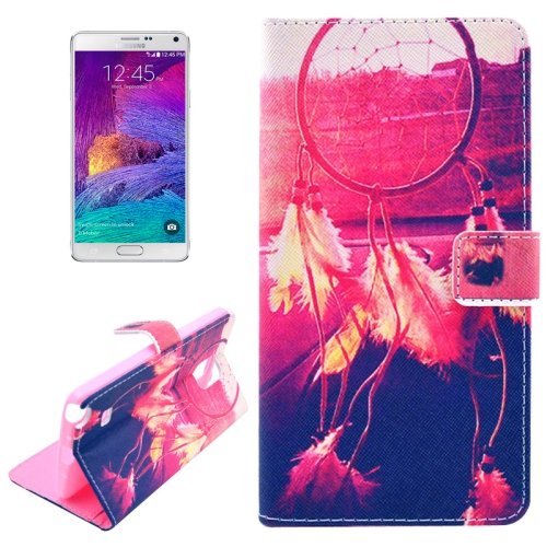 For Galaxy Note 4 Cross Cap Leather Case with Holder, Card Slots & Wallet