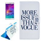 For Galaxy Note 4 Cross Vogue Leather Case with Holder, Card Slots & Wallet