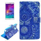 For Galaxy Note 4 Cross Printing Leather Case with Holder, Card Slots & Wallet