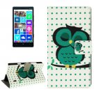 For Lumia 930 Owl Pattern Leather Case with Holder, Card Slots & Wallet