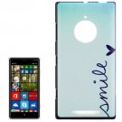 For Lumia 830 Blue Smile Pattern Hard Case