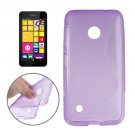 For Lumia 530 Purple S Line Anti-slip Frosted TPU Protective Case