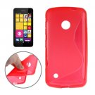 For Lumia 530 Red S Line Anti-slip Frosted TPU Protective Case