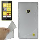 For Lumia 520 Grey S Line Anti-skid TPU Protection Case