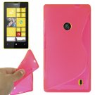For Lumia 520 Magenta S Line Anti-skid TPU Protection Case