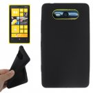 For Lumia 820 Black Pure Colour Silicone Case