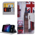 For HTC M10 Big Ben Pattern Leather Case with Holder, Card Slots & Wallet
