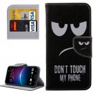 For HTC M10 Eyes Pattern Leather Case with Holder, Card Slots & Wallet