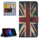 For HTC M10 UK Flag Pattern Leather Case with Holder, Card Slots & Wallet