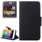For HTC Desire 530 Black Cross Leather Case with Holder, Card Slots & Wallet