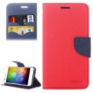 For HTC Desire 530 Red Cross Leather Case with Holder, Card Slots & Wallet