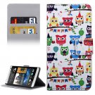 For HTC Desire 530 Cartoon Pattern Leather Case with Holder, Card Slots & Wallet