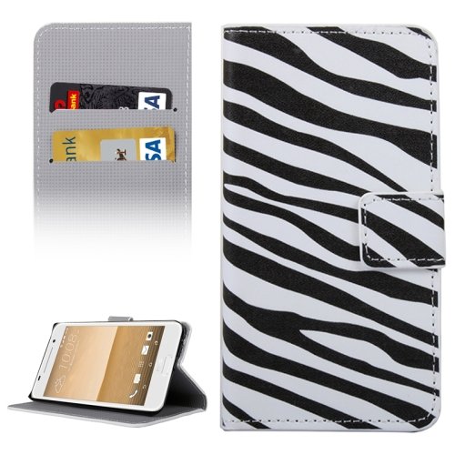 For HTC One A9 Zebra Pattern Leather Case with Holder, Card Slots & Wallet