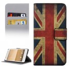For HTC One A9 UK Flag Pattern Leather Case with Holder, Card Slots & Wallet