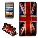 For HTC One E9+ UK Flag Pattern Leather Case with Holder, Card Slots & Wallet