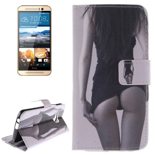 For HTC One M9 Sexy 2 Pattern Leather Case with Holder, Card Slots & Wallet