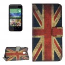 For HTC Desire 526G UK Flag Pattern Leather Case with Holder, Card Slots & Wallet
