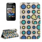 For HTC Desire 310 Dot Pattern Leather Case with Holder, Card Slots & Wallet