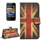 For HTC Desire 310 UK Flag Pattern Leather Case with Holder, Card Slots & Wallet