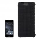 For HTC One A9 Black Mesh Smart Cover Flip Silicon + PC Hard Case