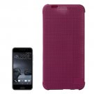 For HTC One A9 Purple Mesh Smart Cover Flip Silicon + PC Hard Case