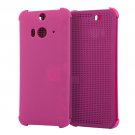 For HTC Butterfly 2 Purple Smart Cover Flip Dot View Protective Case