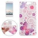 For HTC One A9 Ultrathin Butterflies Pattern Soft TPU Protective Cover Case